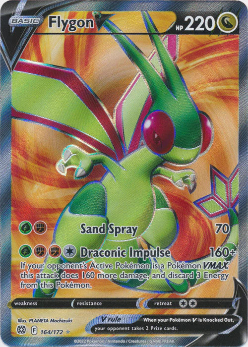 Flygon V (Full Art) - 164/172 (SWSH09) Ultra Rare - Near Mint Holofoil