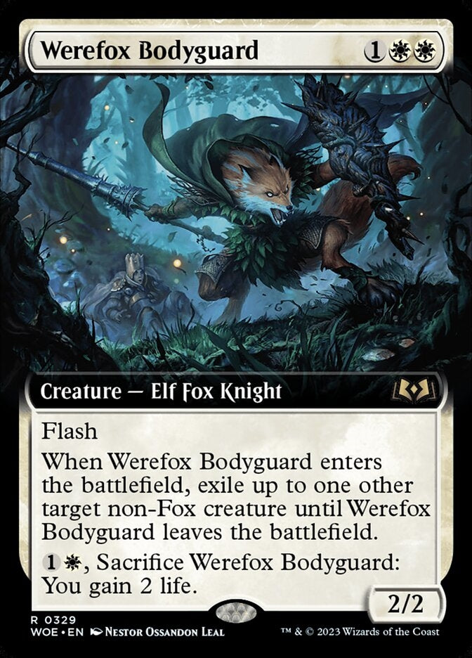 Werefox Bodyguard [#0329 Extended Art] (WOE-R)