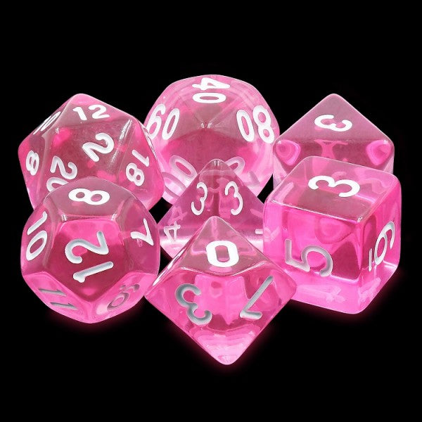 HDT-01: Translucent - Magenta Gems Poly Set (7)