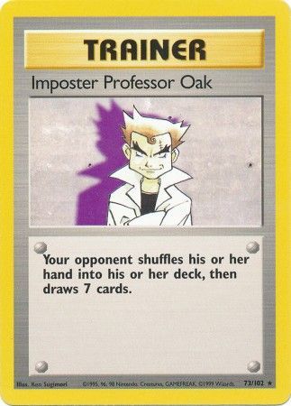 Imposter Professor Oak - 073/102 (BS) Rare - Near Mint