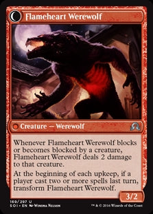 Kessig Forgemaster // Flameheart Werewolf (SOI-U)