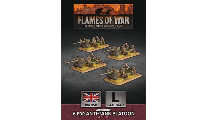 Flames of War: WWII: British (BBX51) - Airborne 6 pdr Anti-Tank Platoon (Plastic) (Late)