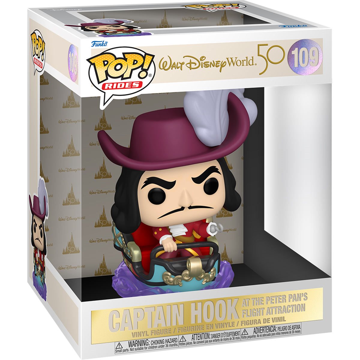 POP Figure Rides: Disney World 50th Anniversary #0109 - Captain Hook on Peter Pan Flight