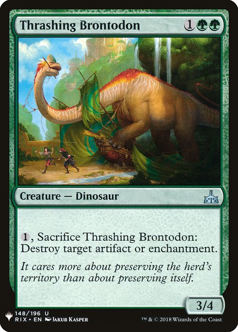 Thrashing Brontodon [Mystery Booster #1356] (RIX-U)