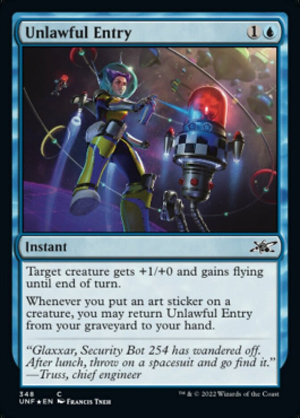 Unlawful Entry [#348 Galaxy Foil] (UNF-C)