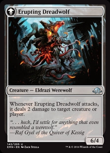 Smoldering Werewolf / Erupting Dreadwolf (EMN-U)