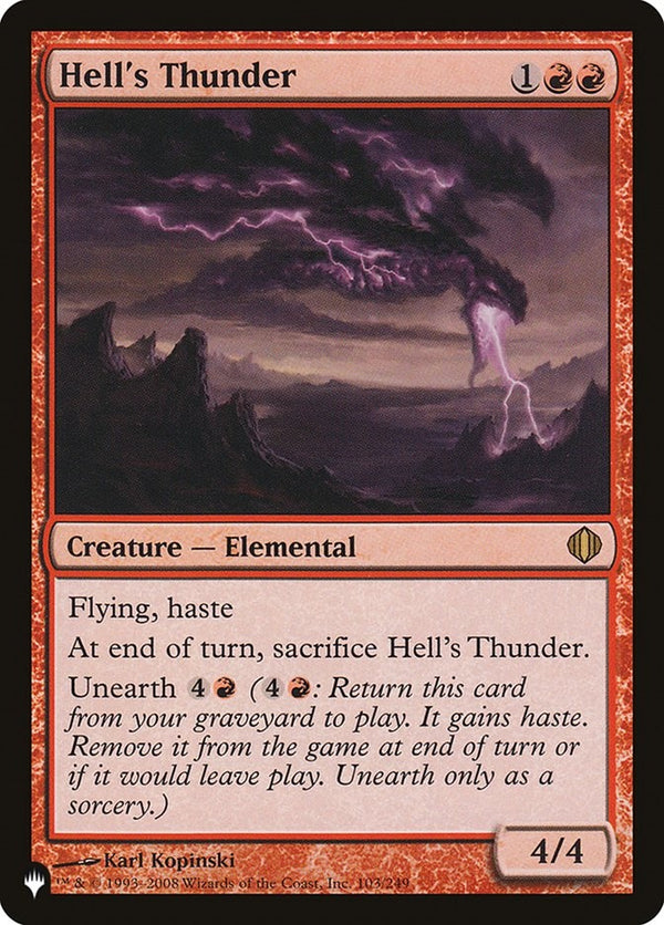 Hell's Thunder (ALA-R-LIST)