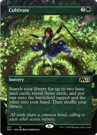 Cultivate [#317 Alternate-Art Borderless] (M21-R-FOIL)