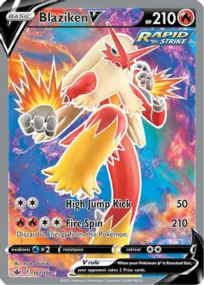 Blaziken V (Full Art) - 161/198 (SWSH06) Ultra Rare - Near Mint Holofoil