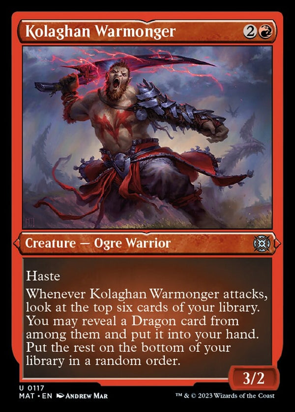 Kolaghan Warmonger [#0117 Etched Foil] (MAT-U)