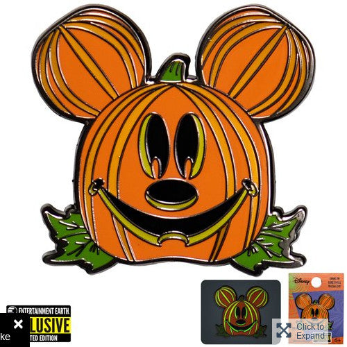 Mickey Mouse Jack-o'-Lantern Mickey Glow-in-the-Dark Enamel Pin (Entertainment Exclusive)