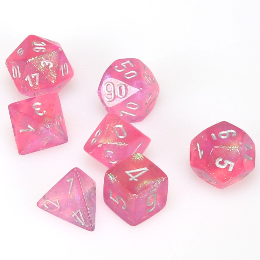 CHX27404: Borealis - Poly Set Pink w/silver (7) (OOP)
