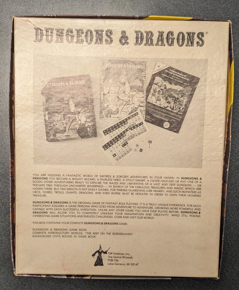 D&D: Basic Set (1001) 7th Print BOX ONLY