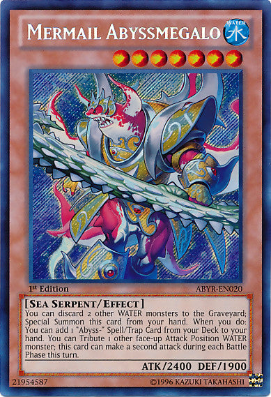 Mermail Abyssmegalo (ABYR-EN020) Secret Rare - Near Mint 1st Edition