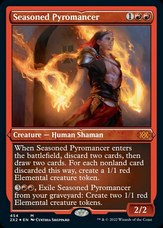 Seasoned Pyromancer [#454 Etched Foil] (2X2-M)