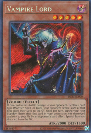 Vampire Lord (DCR-EN000 (c) 2020 25th Anniversary) Secret Rare - Near Mint Unlimited