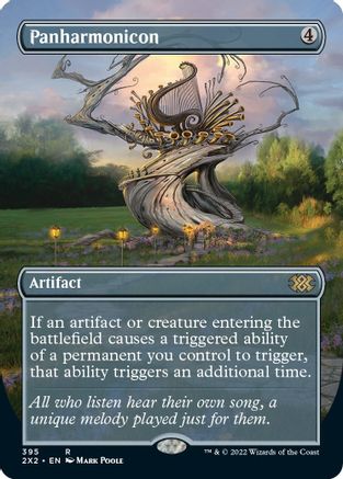 Panharmonicon [#395 Alternate-Art Borderless] (2X2-R-FOIL) Moderate Play