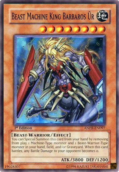 Beast Machine King Barbaros Ur (ANPR-EN097) Super Rare - Near Mint 1st Edition