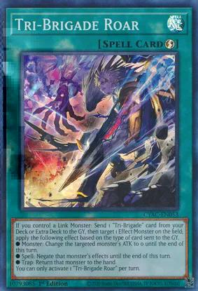 Tri-Brigade Roar (CYAC-EN053) Super Rare - Near Mint 1st Edition