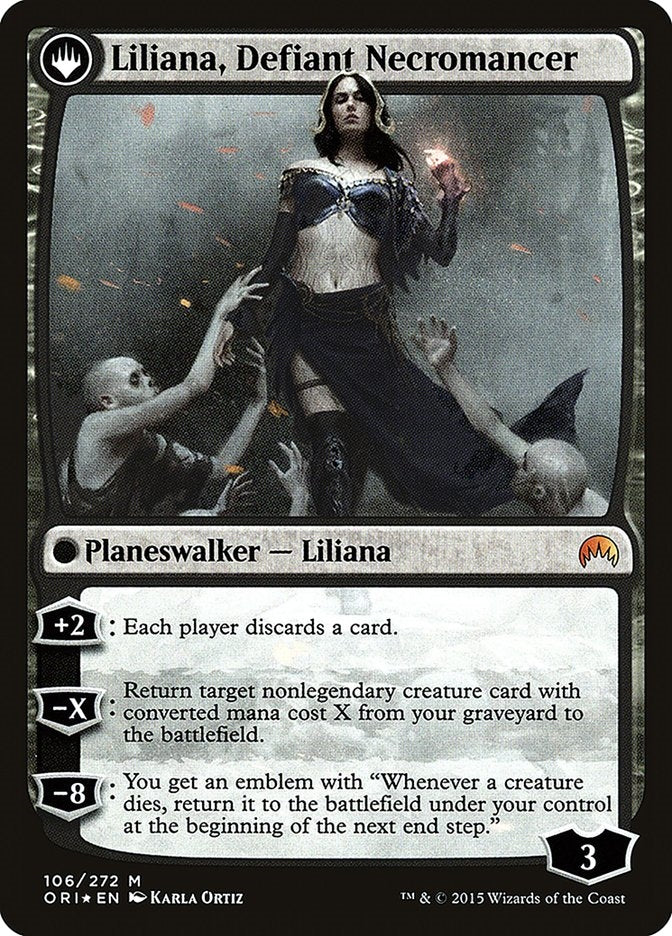 Liliana, Heretical Healer/Liliana, Defiant Necromancer (ORI-M-PRE)