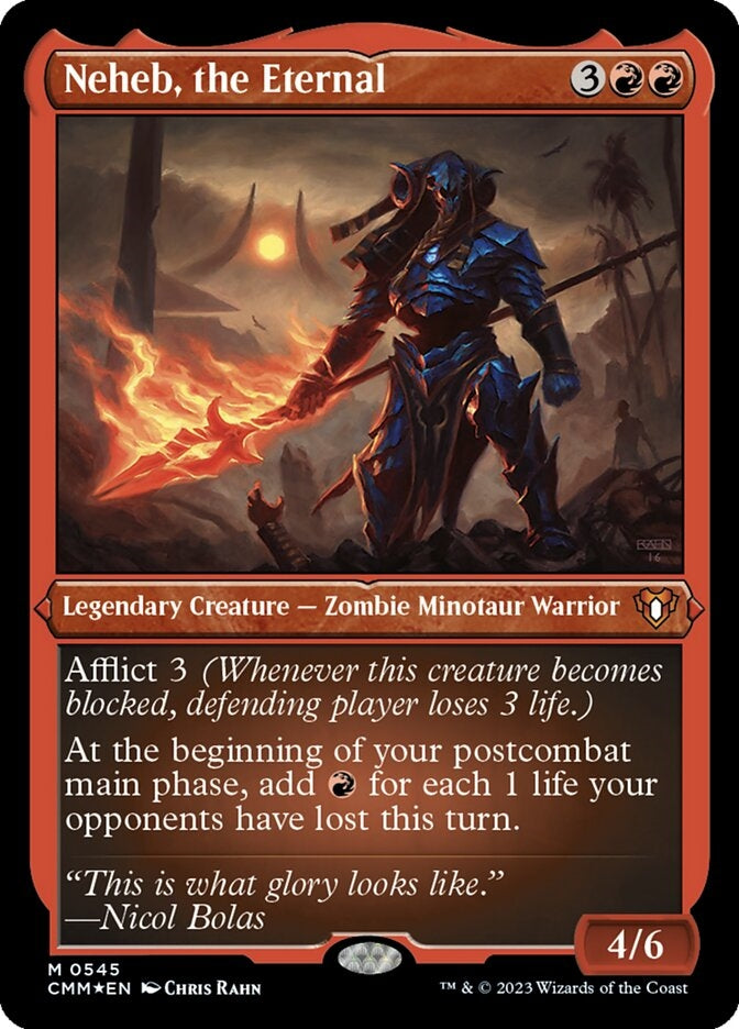 Neheb, the Eternal [#0545 Etched Foil] (CMM-M)