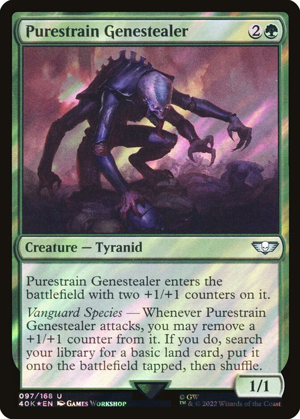 Purestrain Genestealer [#097 Surge Foil] (40K-U-FOIL)