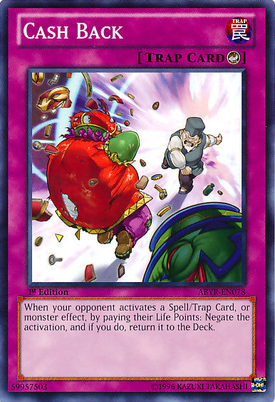 Cash Back (ABYR-EN078) Common - Near Mint 1st Edition