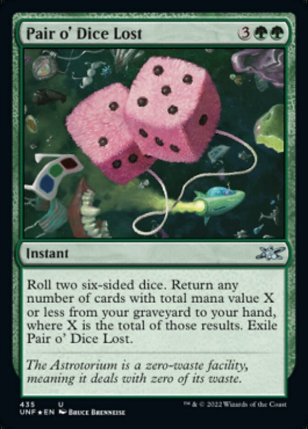 Pair o' Dice Lost [#435 Galaxy Foil] (UNF-U)