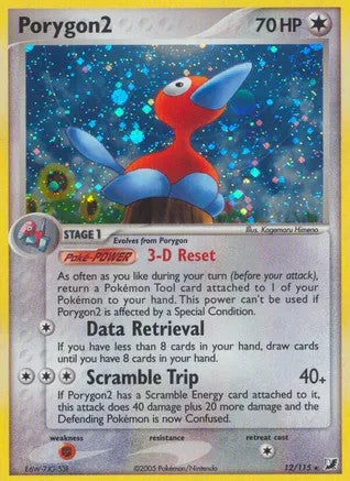 Porygon2 (12/115) Damaged Holofoil