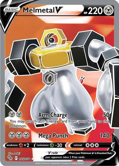 Melmetal V (Full Art) - 075/078 (PGO) Ultra Rare - Near Mint Holofoil