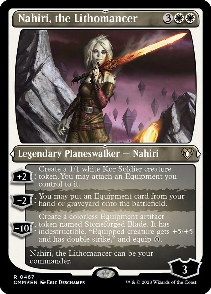 Nahiri, the Lithomancer [#0467 Etched Foil] (CMM-R)