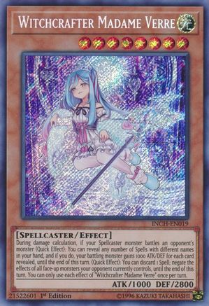 Witchcrafter Madame Verre (INCH-EN019) Secret Rare 1st Edition