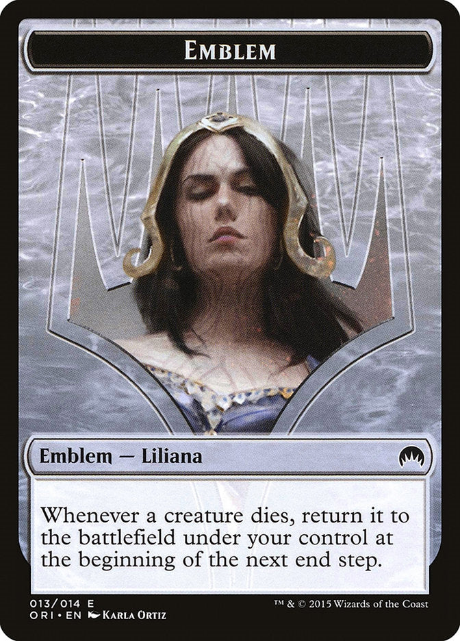 Liliana, Defiant Necromancer Emblem (ORI-T)