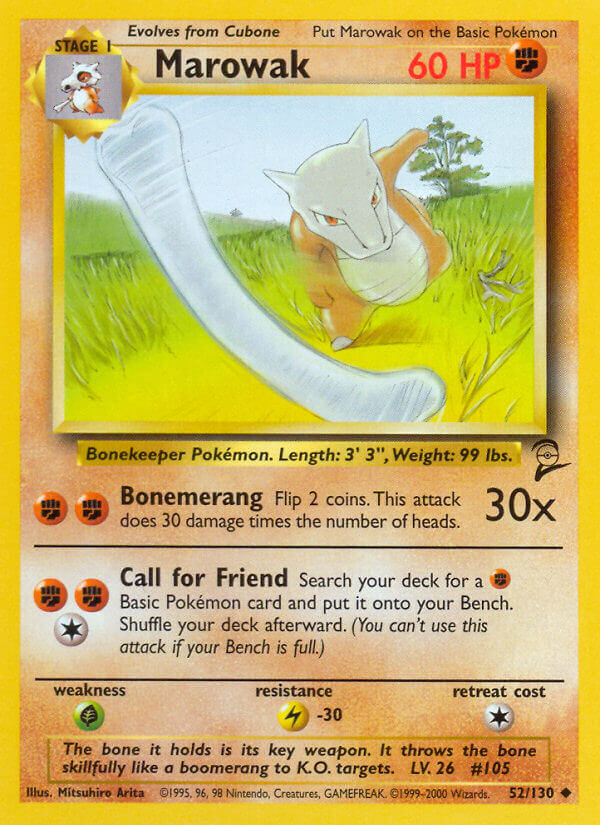 Marowak - 052/130 (BS2) Uncommon - Near Mint