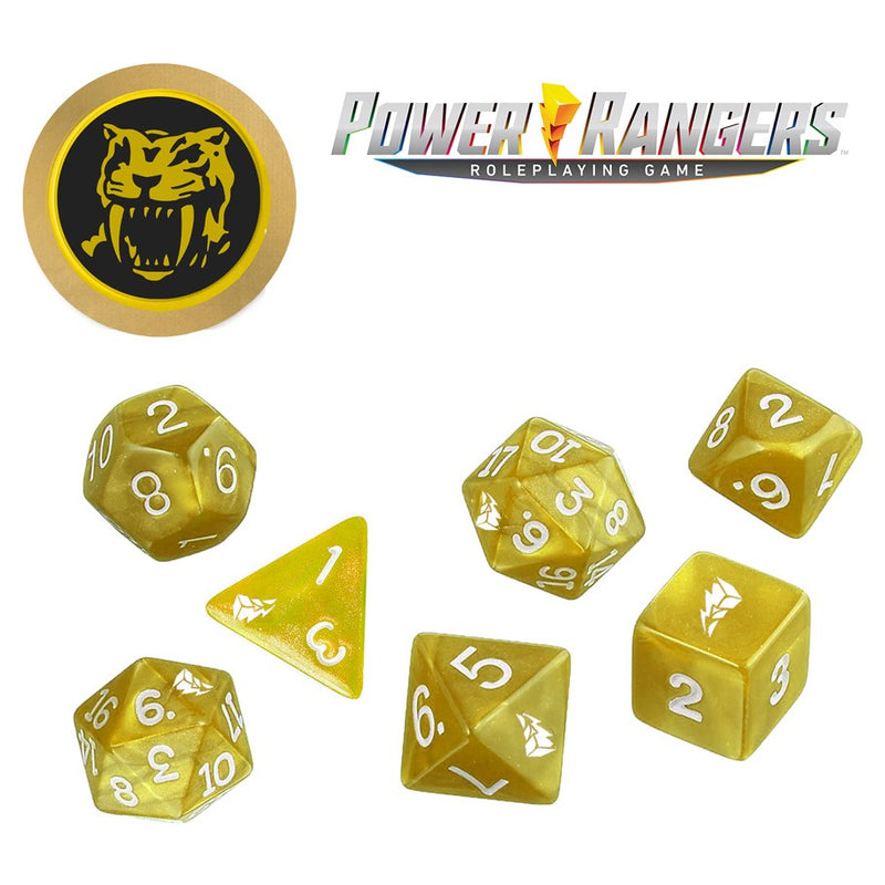 Power Rangers RPG: Dice Set - Yellow