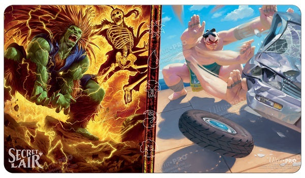 Ultra-PRO: Playmat - MTG: Secret Lair - Blanka, Ferocious Fiend & E. Honda, Sumo Champion