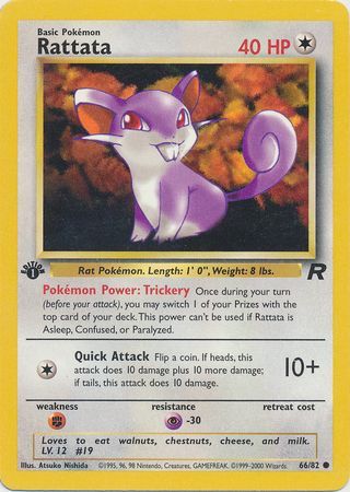 Rattata (66/82) First Edition