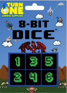 Turn One: 8-bit  Dice -  Monochrome