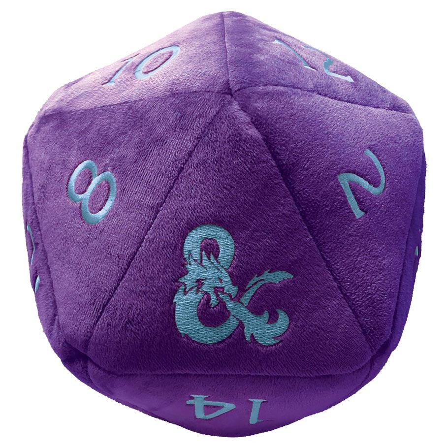 Ultra-PRO: Jumbo D20 Plush - D&D: Phandelver and Below: The Shattered Obelisk  (Purple w/ Sky Blue)