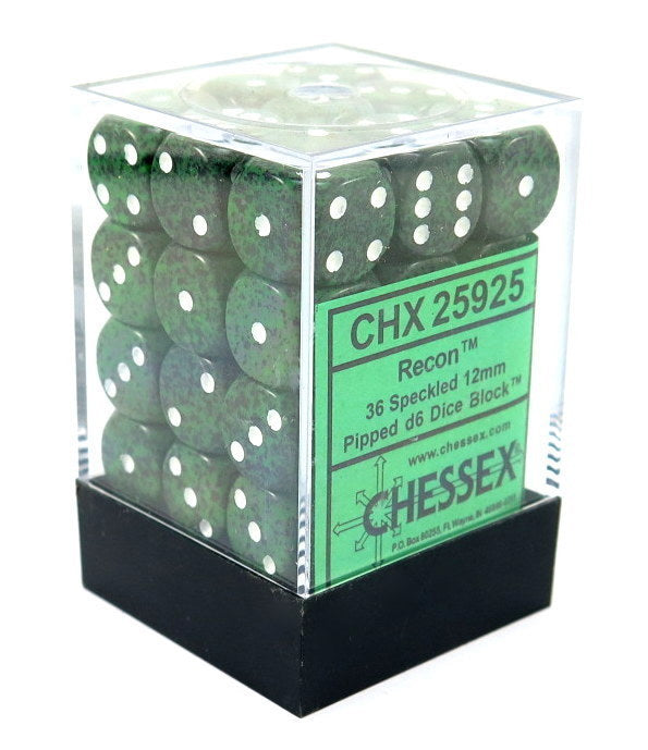 CHX25925: Speckled - 12mm D6 Recon (36)