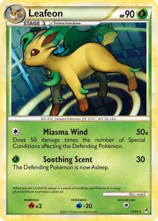 Leafeon (13/95) Light Play