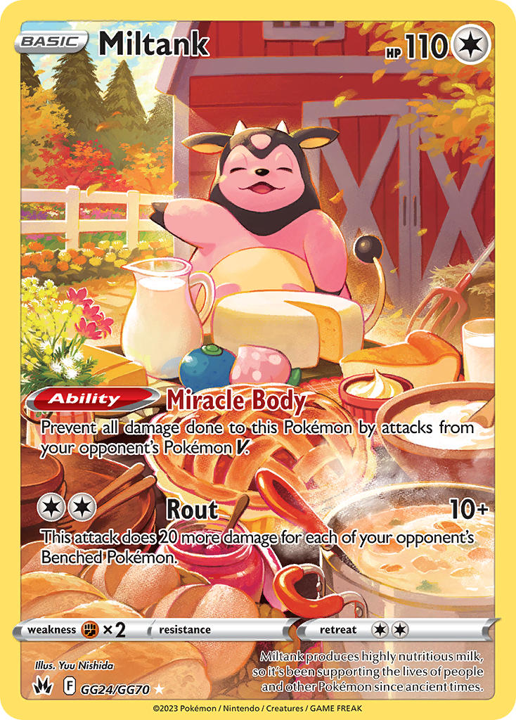 Miltank - GG24/GG70 (CRZ:GG) Holo Rare -  Near Mint Holofoil