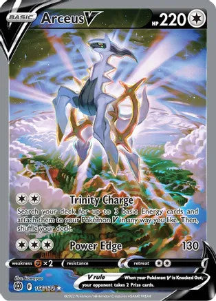 Arceus V (Alternate Full Art) - 166/172 (SWSH09) Ultra Rare - Near Mint Holofoil