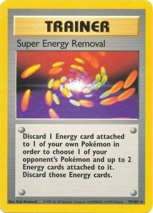 Super Energy Removal - 079/102 (BS) Rare - Near Mint