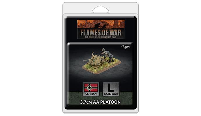 Flames of War: WWII: German (GE540) - 3.7cm AA Platoon (x3) (Late)