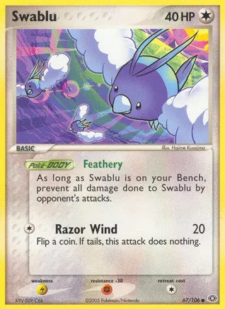 Swablu (67/106) Light Play Reverse Holofoil