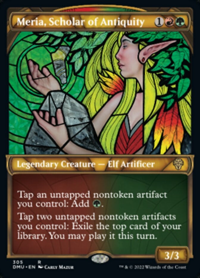 Meria, Scholar of Antiquity [#305 Showcase] (DMU-R)