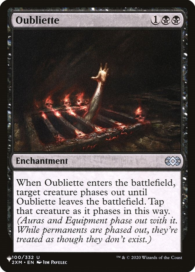 Oubliette (2XM-U-LIST)