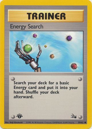 Energy Search - 59/62 (FO) Common - Near Mint 1st Edition