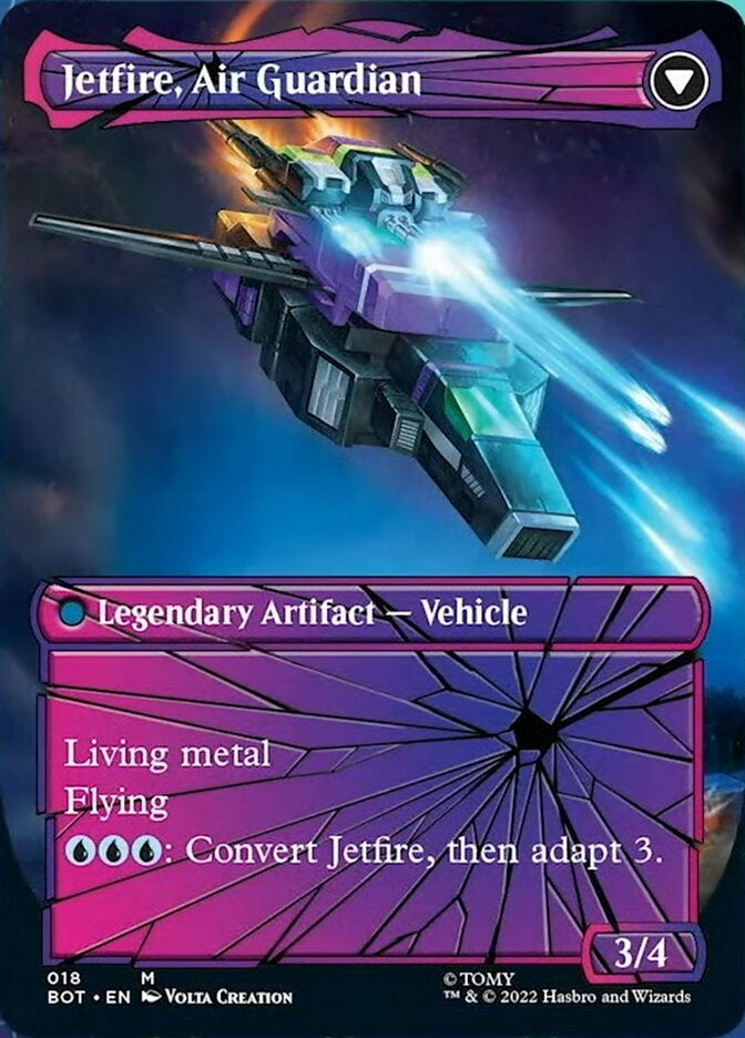 Jetfire, Ingenious Scientist // Jetfire, Air Guardian [#018 Shattered Glass] (BOT-M)